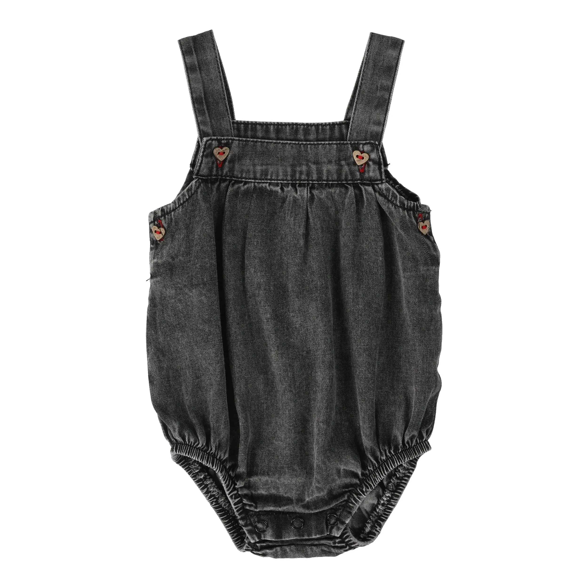 ANALOGIE BY LIL LEGS BLACK WASH GIRL ROMPER