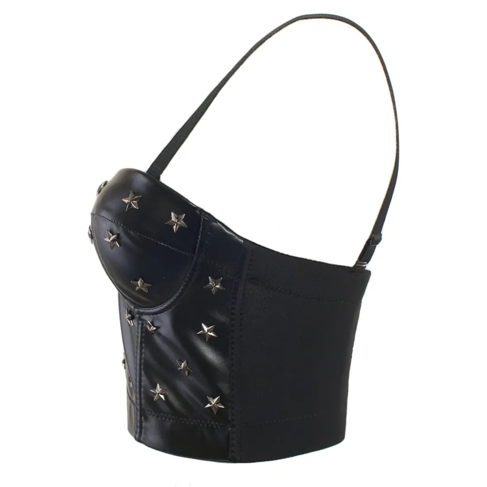 Black Star Crop Top