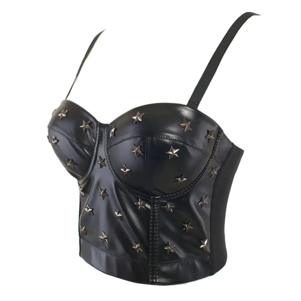 Black Star Crop Top