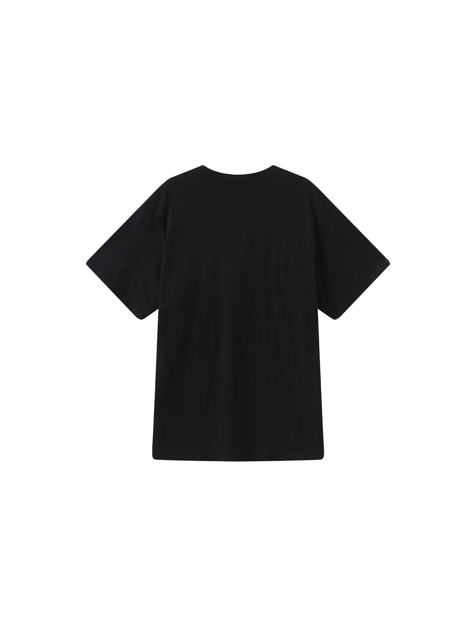 Bow Print Round Neck Casual T-shirt