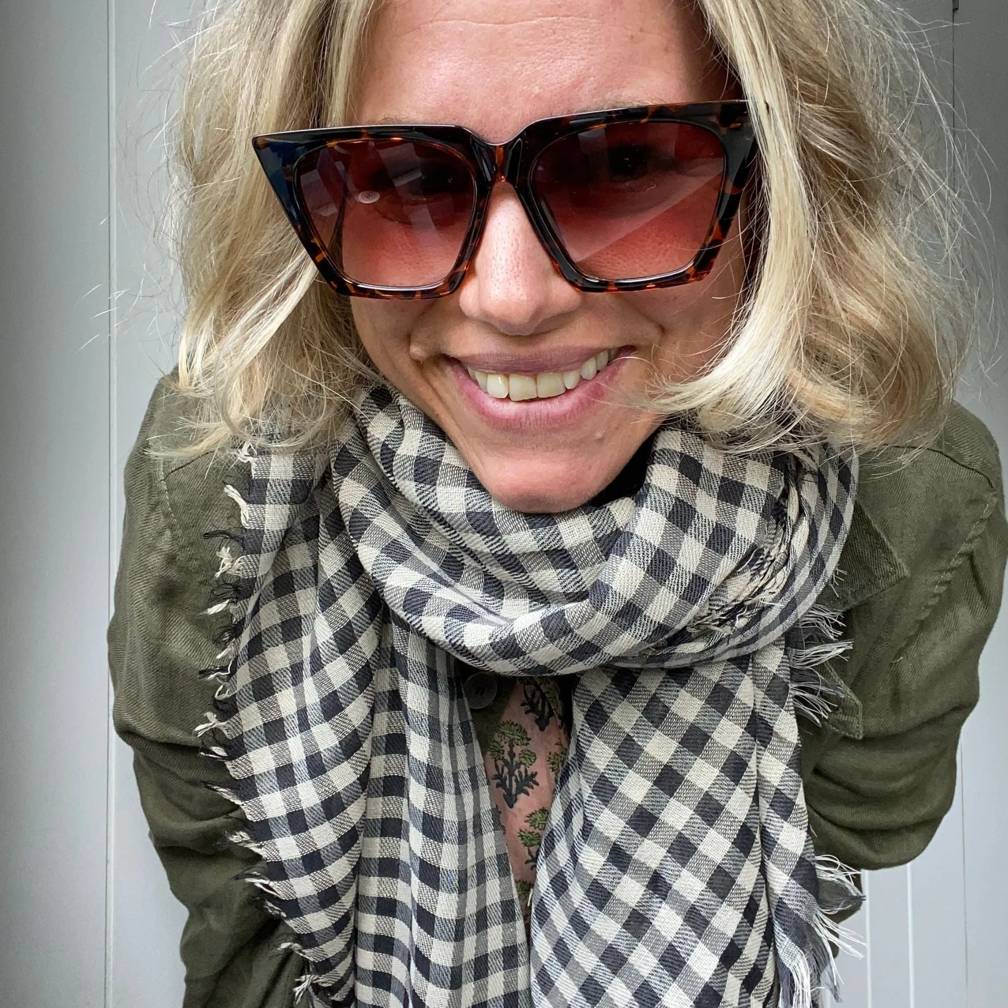 Checked Scarves