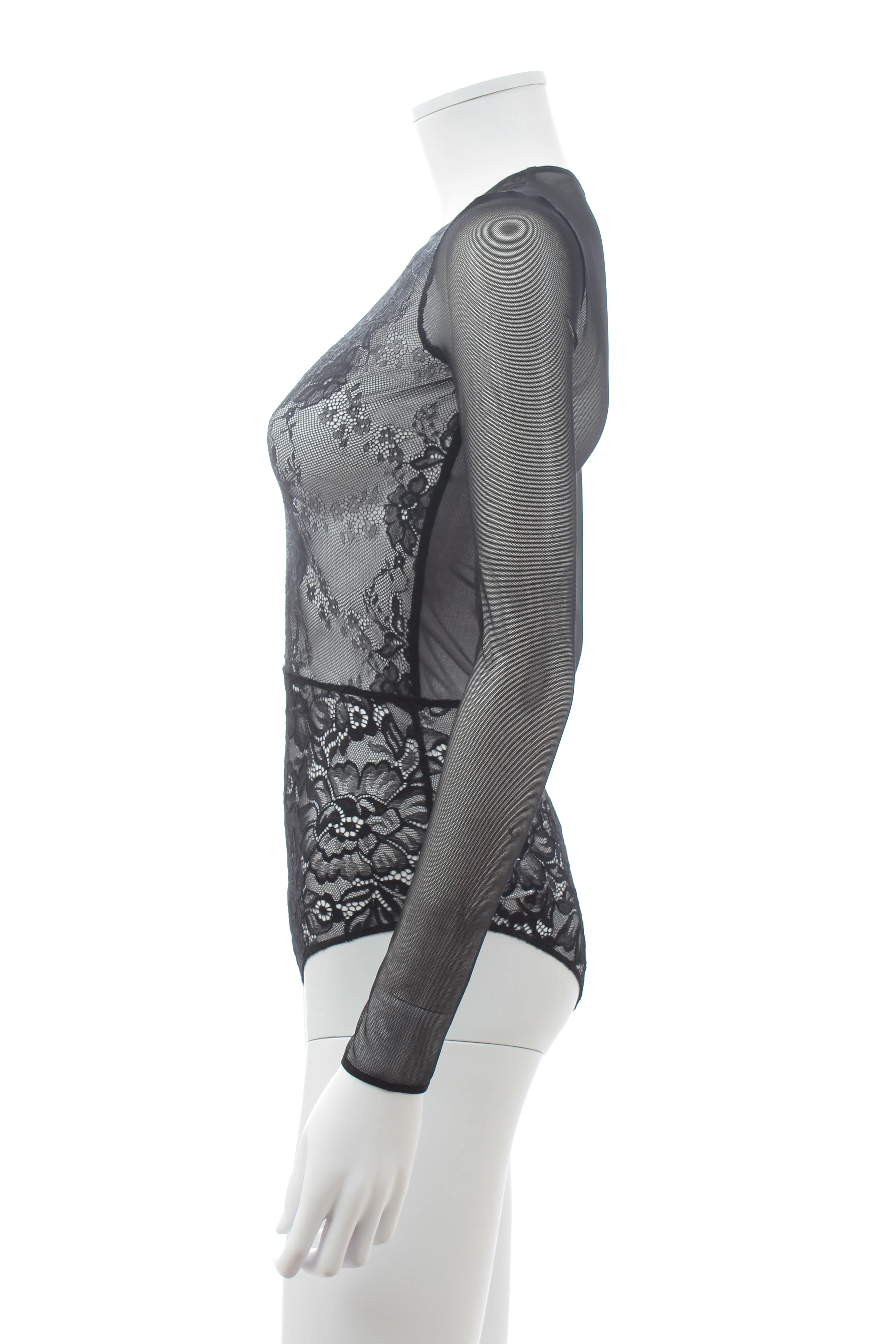 Faith Connexion Lace Mesh Bodysuit