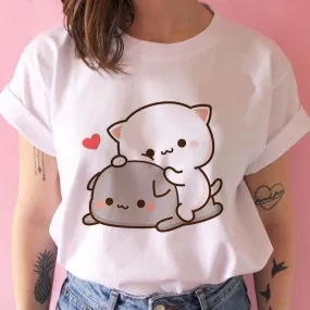 Harajuku Kawaii Casual T-Shirt - Cute Kawaii Cartoon Animal Prints | S-2XL