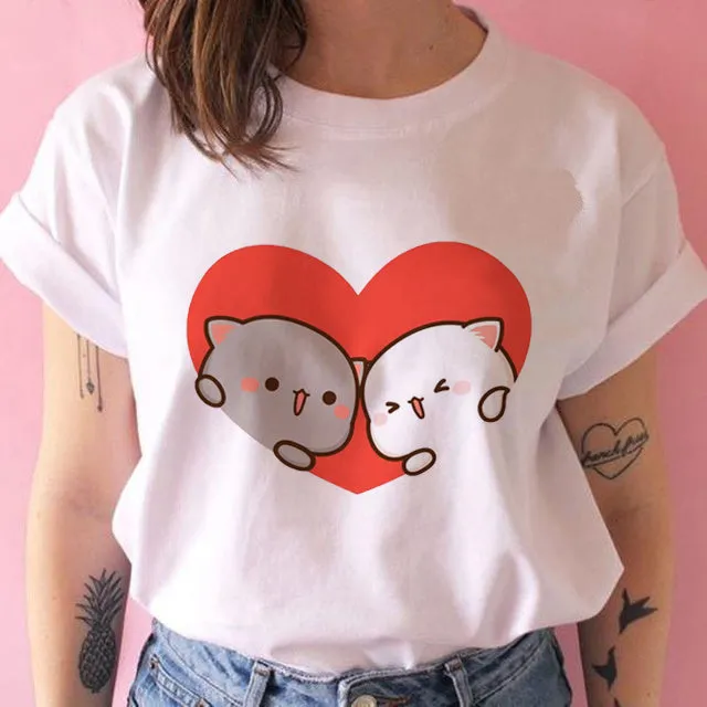 Harajuku Kawaii Casual T-Shirt - Cute Kawaii Cartoon Animal Prints | S-2XL