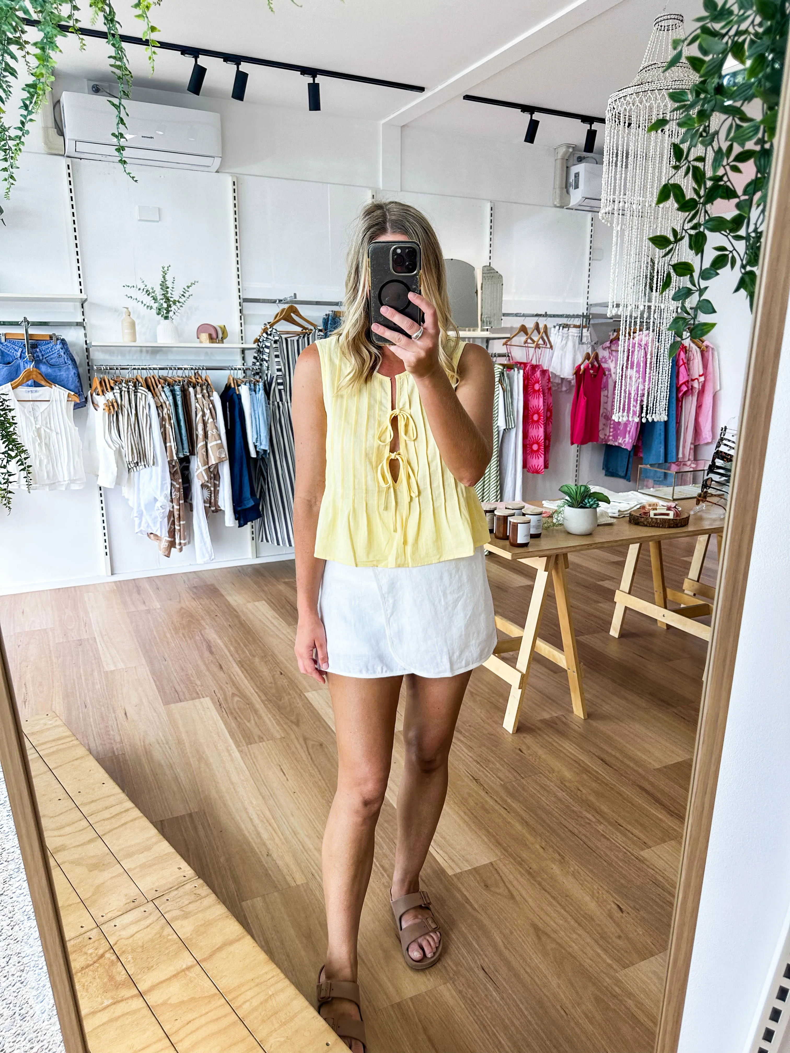 Holiday Top Yellow