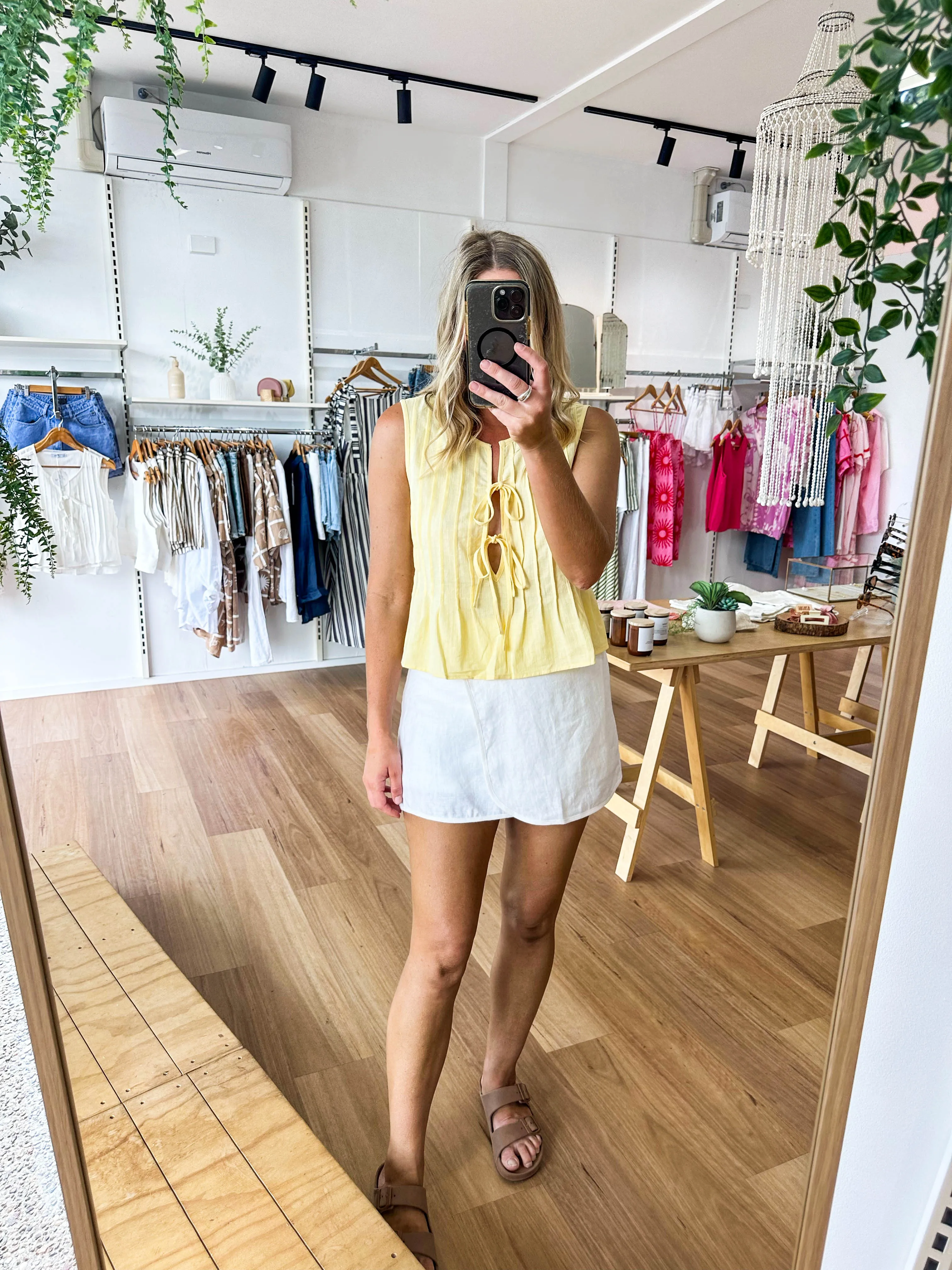 Holiday Top Yellow