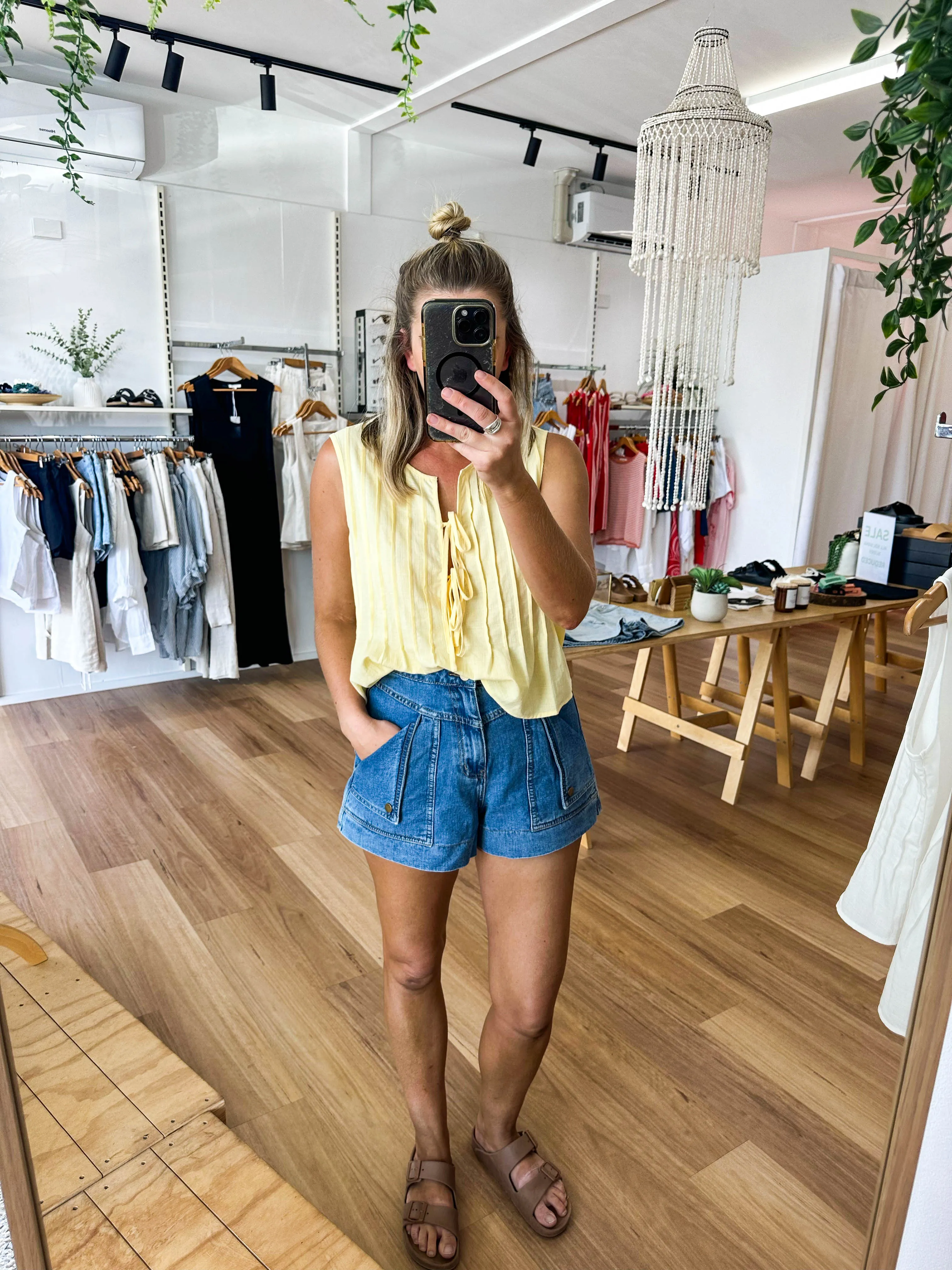 Holiday Top Yellow