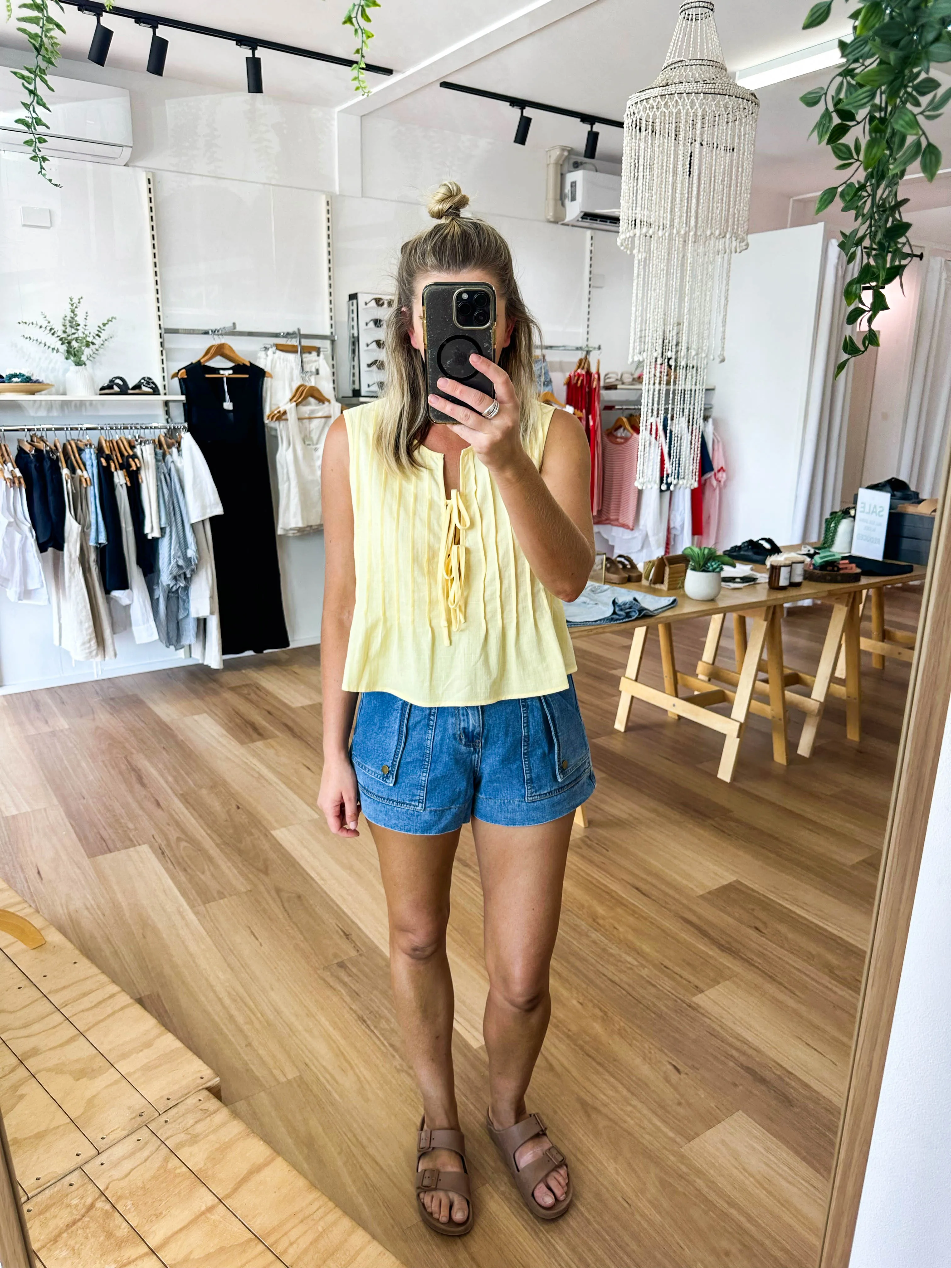 Holiday Top Yellow