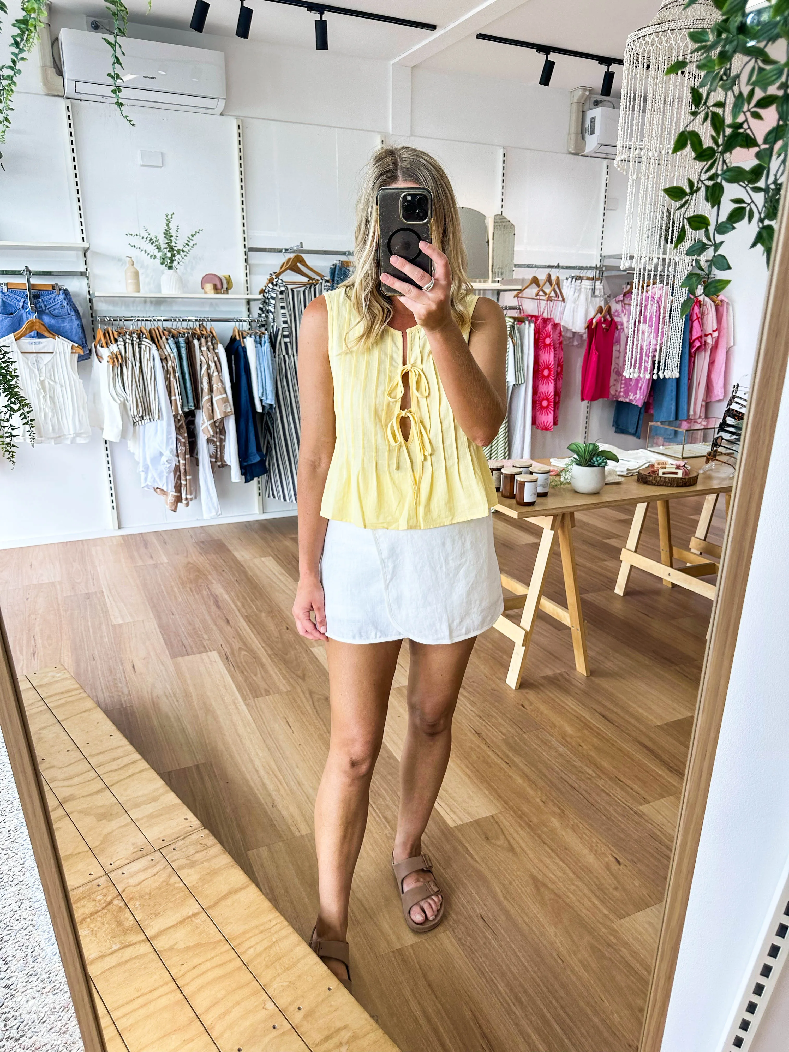 Holiday Top Yellow