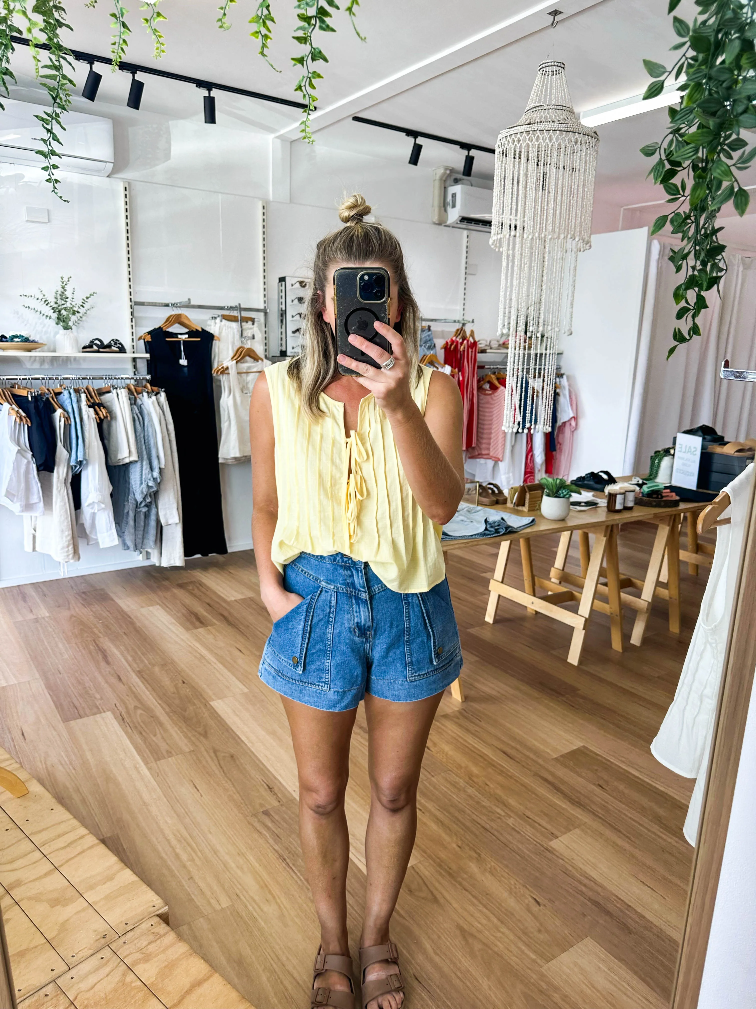 Holiday Top Yellow