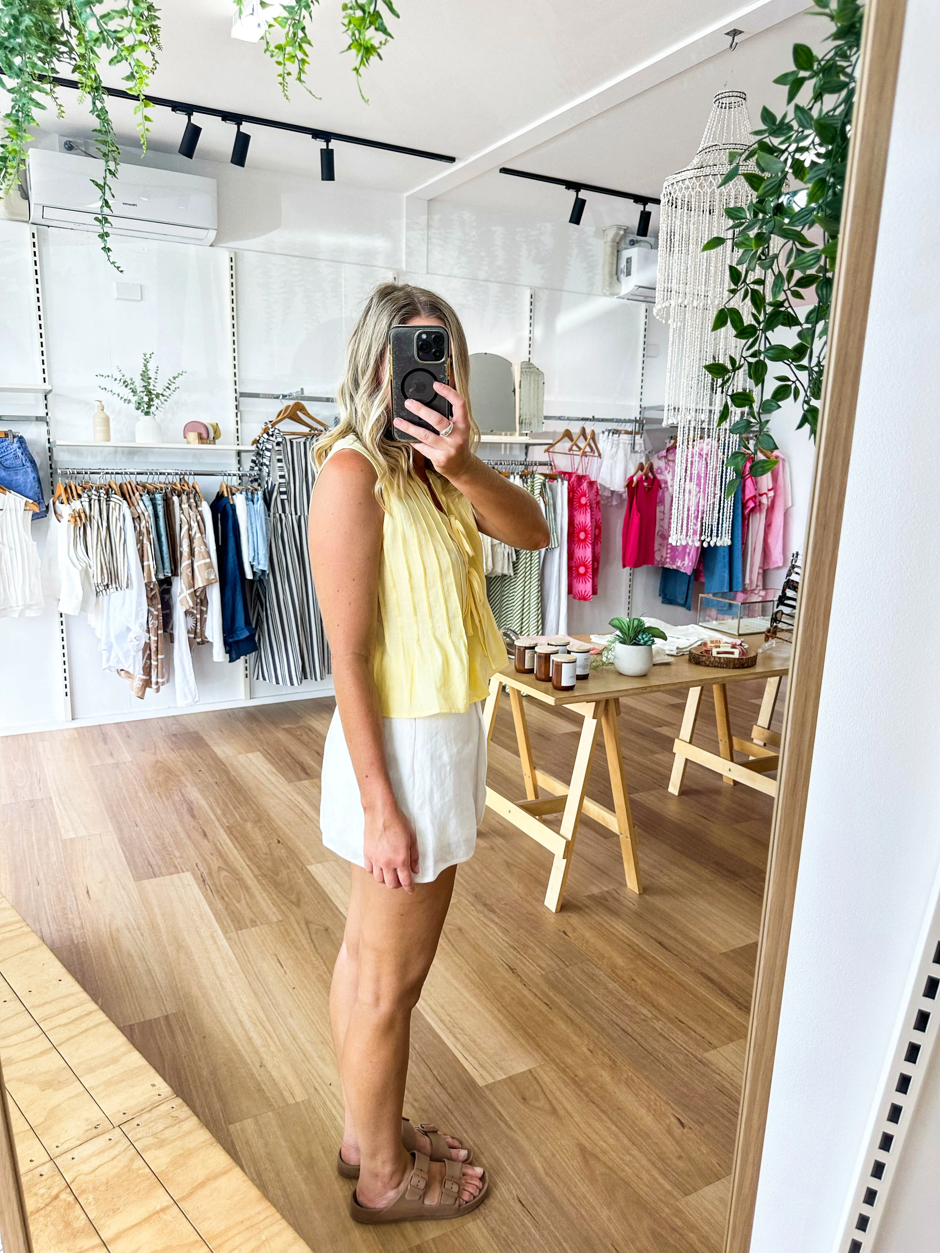Holiday Top Yellow