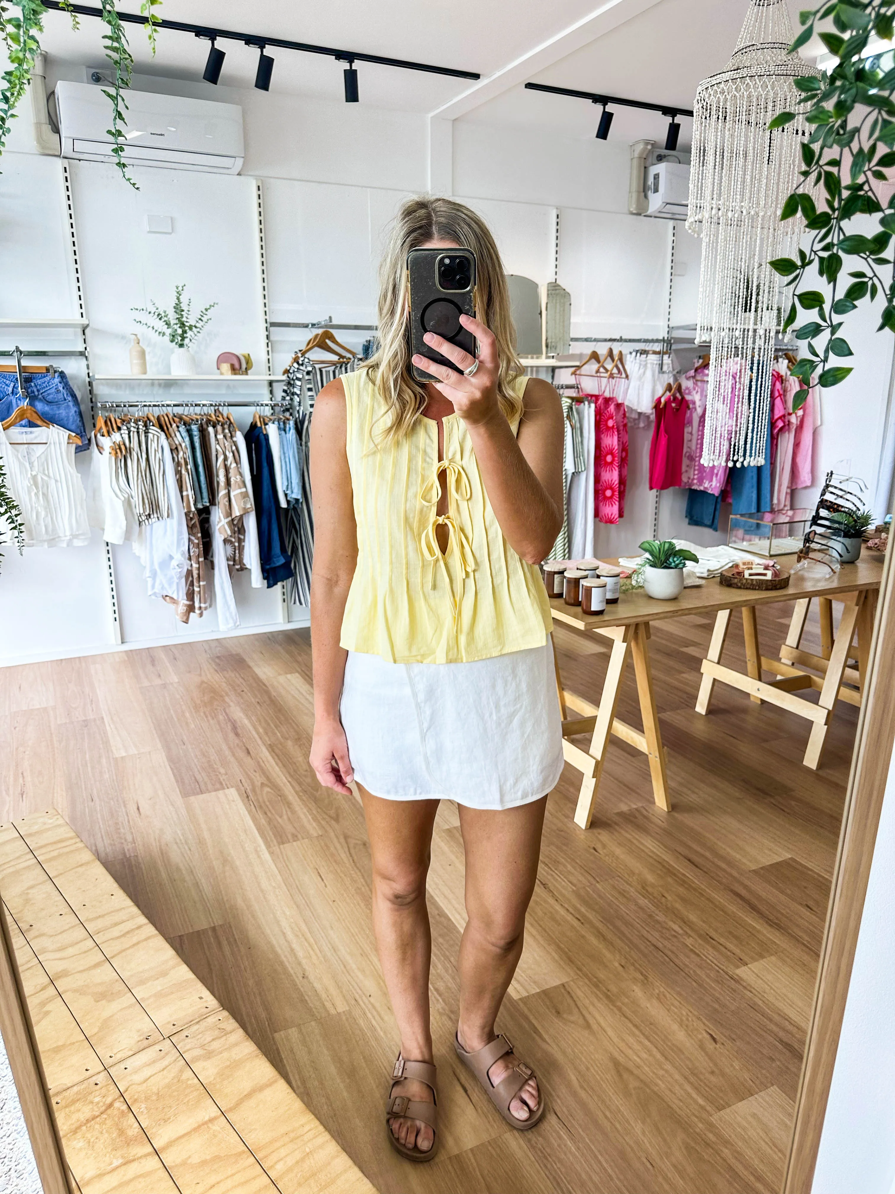 Holiday Top Yellow