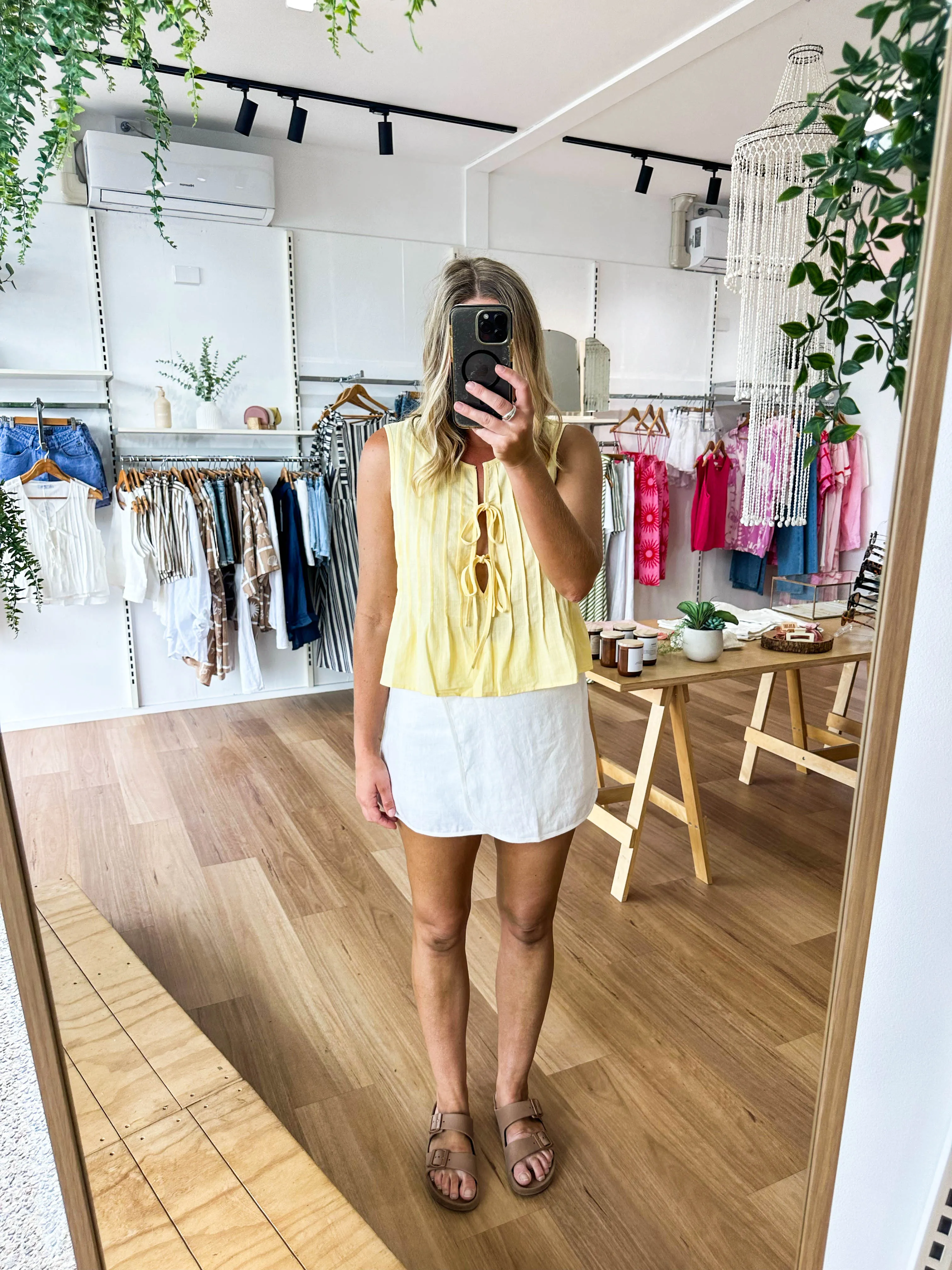 Holiday Top Yellow