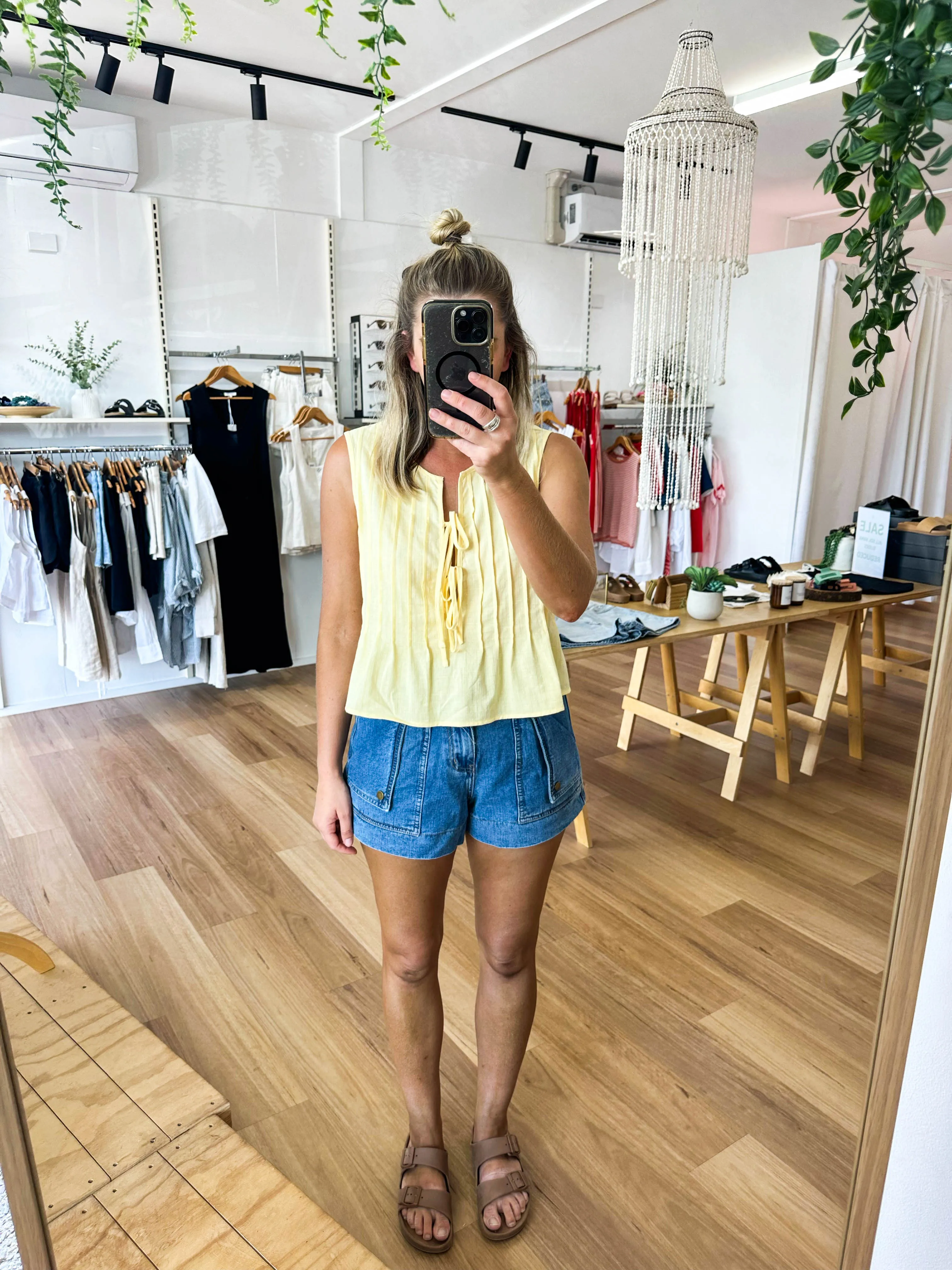 Holiday Top Yellow