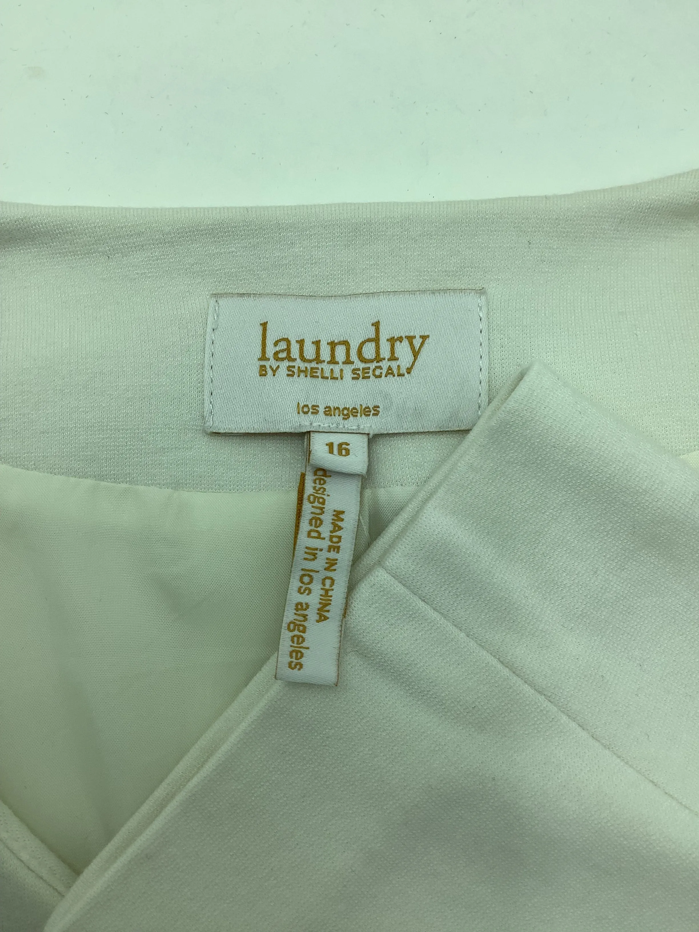 Laundry Jacket Midi Length White Size: 16