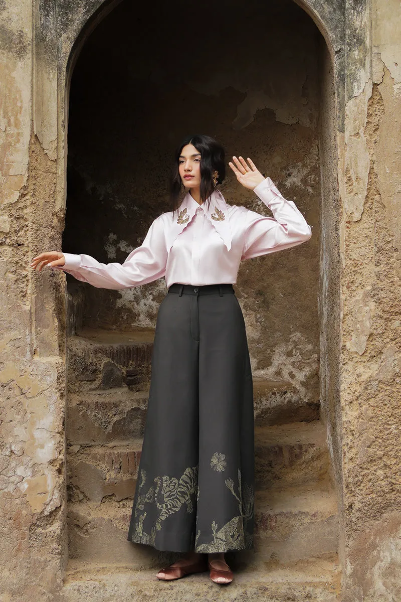 "Morni" Embroidered Coat & Trouser Set