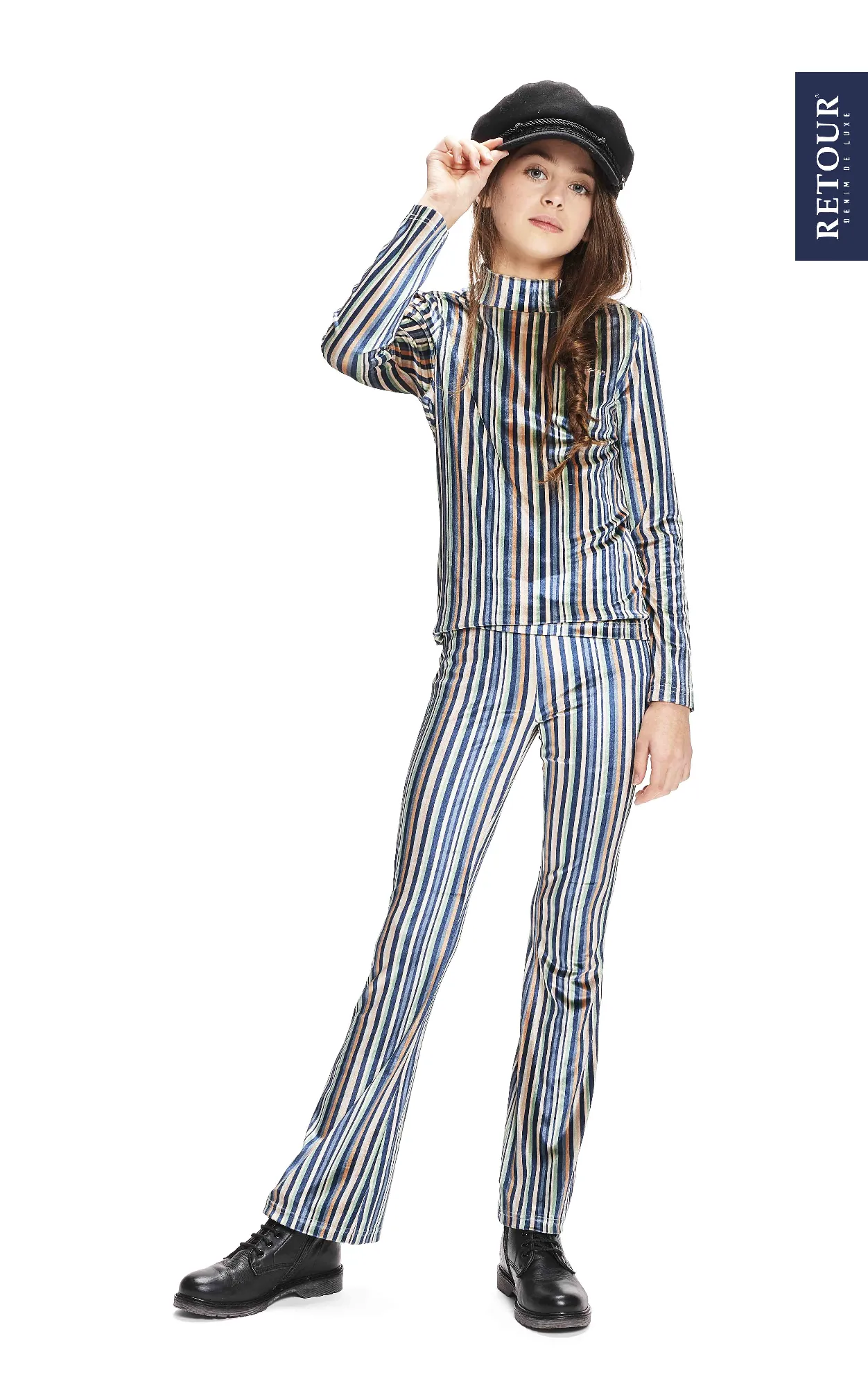 Retour Flared pants stripe Nova