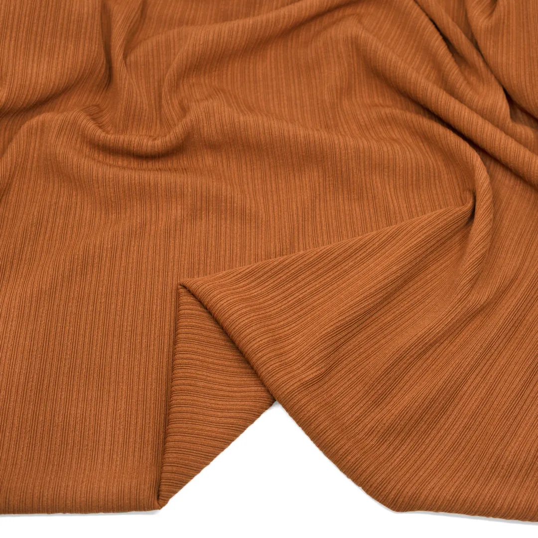 Ripple Rib Knit - Caramel
