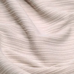 Ripple Rib Knit - Ecru