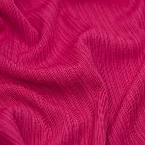 Ripple Rib Knit - Raspberry