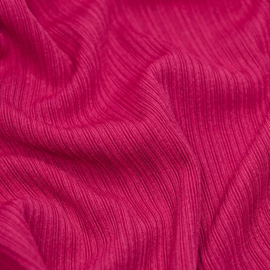Ripple Rib Knit - Raspberry