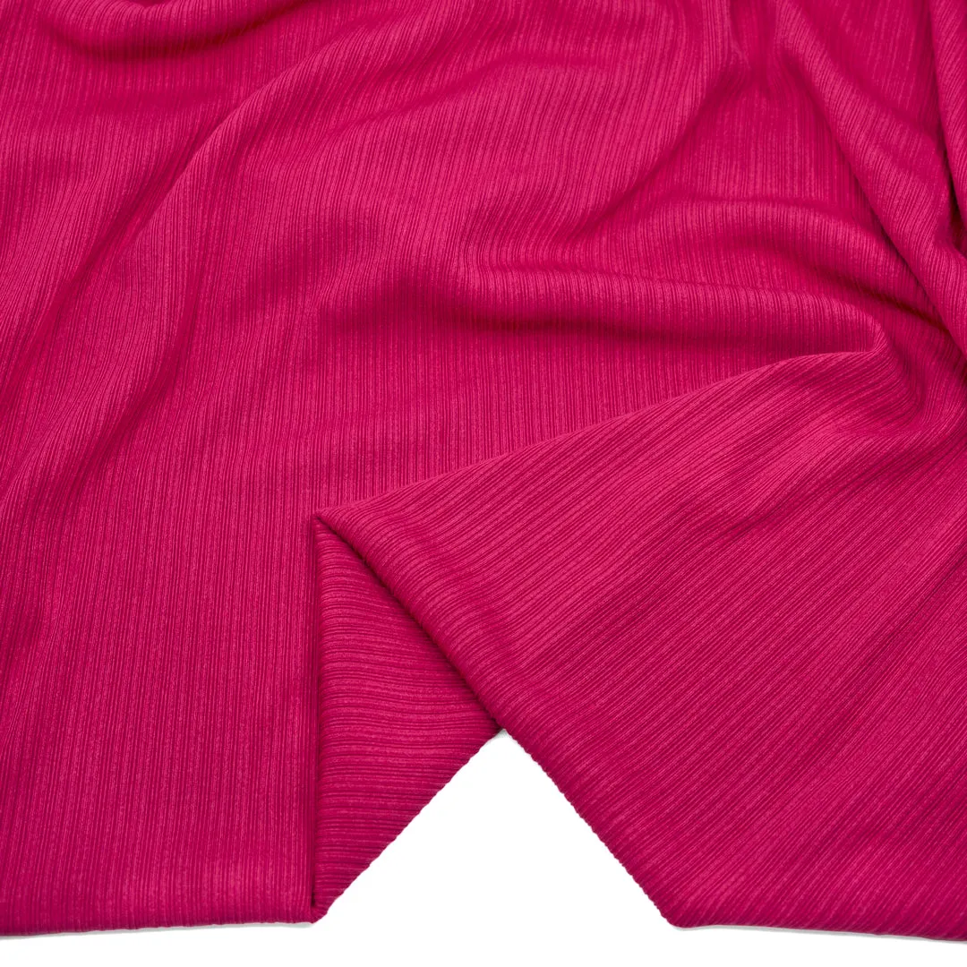 Ripple Rib Knit - Raspberry