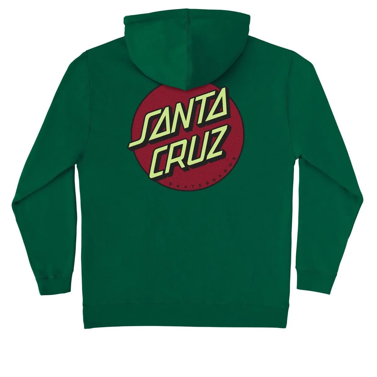 Santa Cruz Other Dot Hoodie - Dark Green/Dark Red