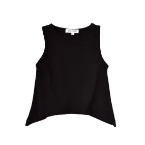 Sleeveless Flare Top, Ebony