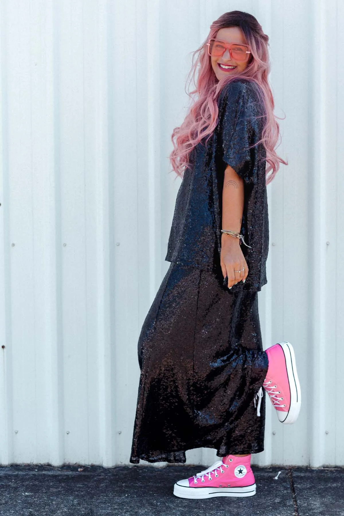 SS Drape Disco - Black
