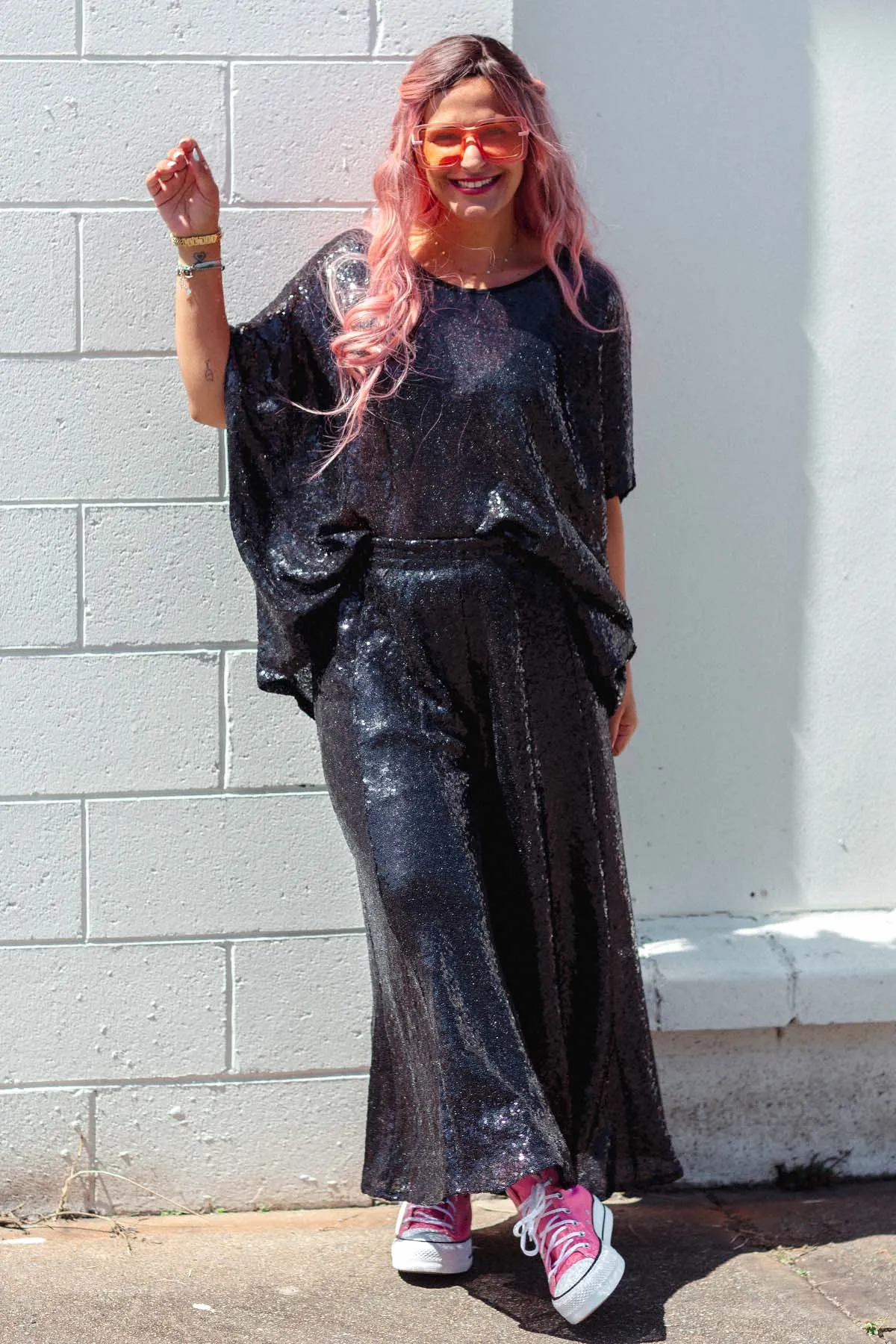 SS Drape Disco - Black