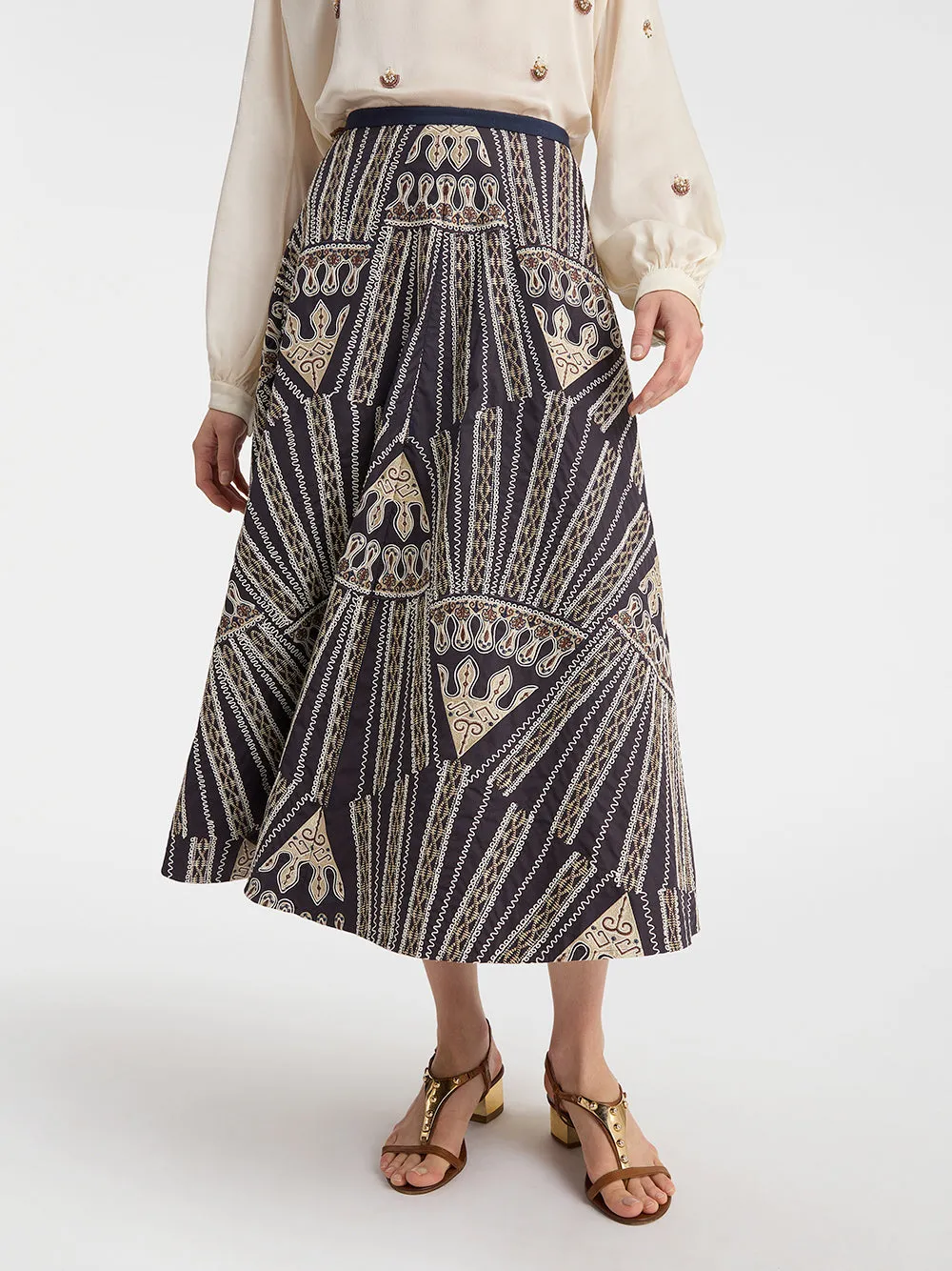 Tasha Skirt with Calliope Embroidery