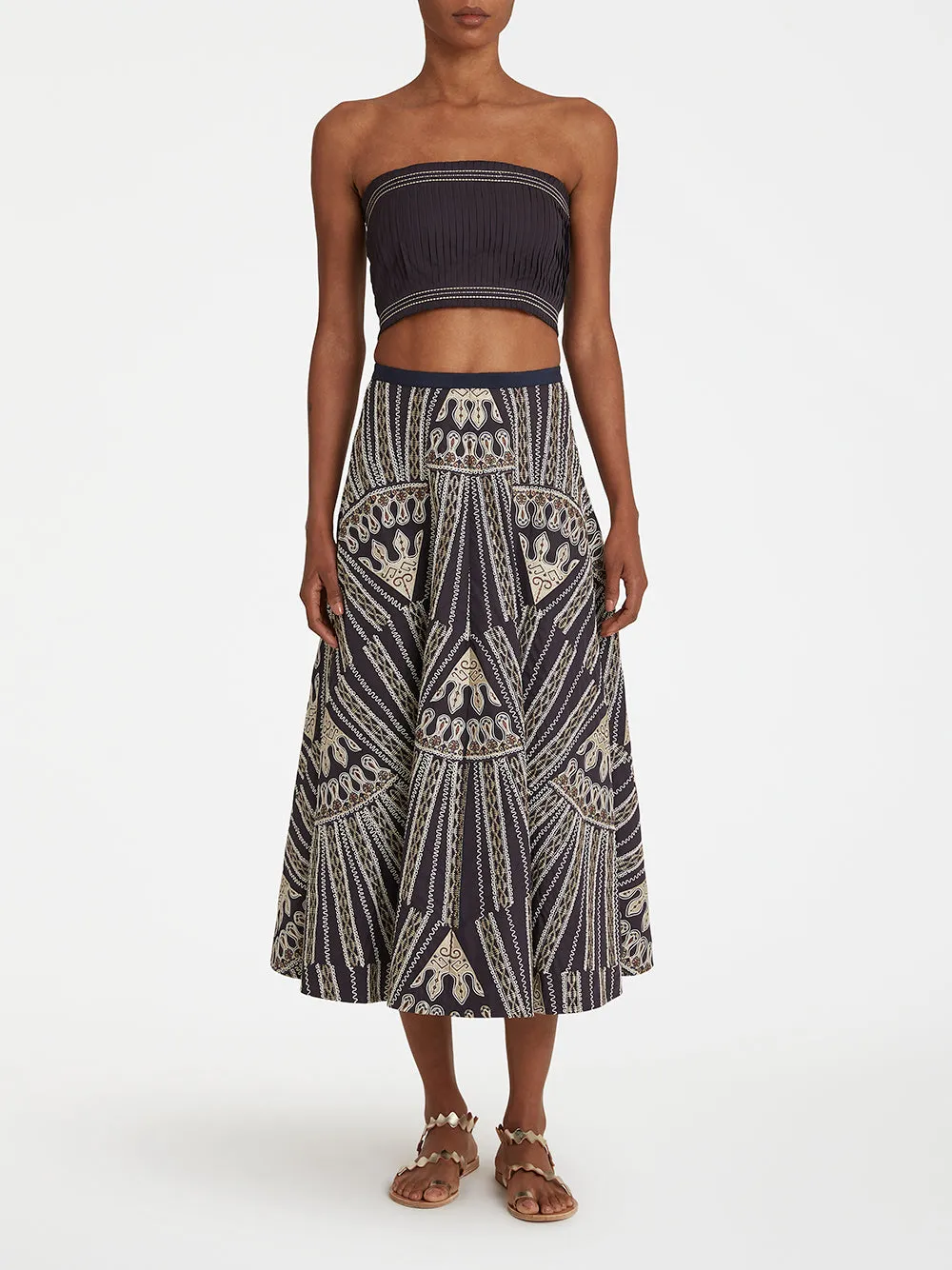 Tasha Skirt with Calliope Embroidery