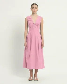 The Mendoza Fondant Pink Cotton Dress