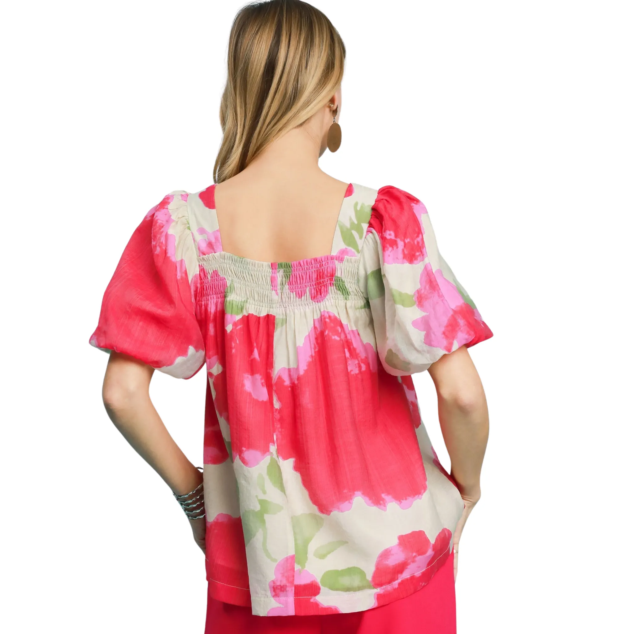 Water Color Floral Top