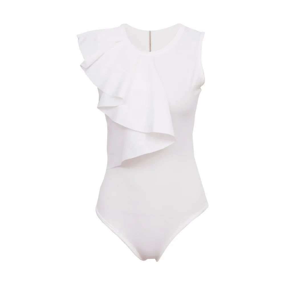 Women Solid Bodysuit