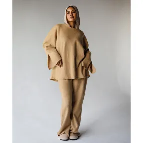 Wool flared hem co-ord set